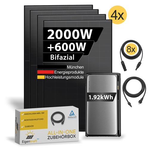 2000 balkonkraftwerk 92kwh - balkonkraftwerk, 1,92kwh
