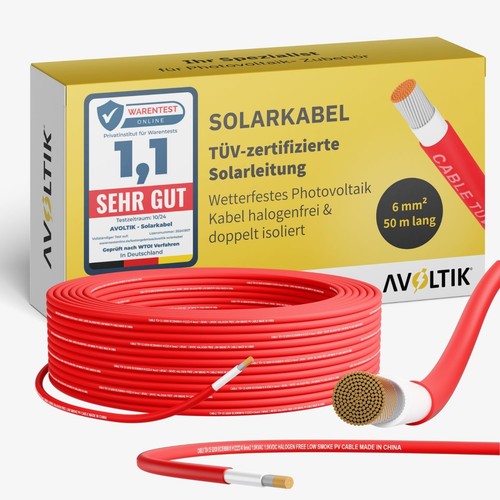 Solarkabel 6mm2 i - i, tÜv