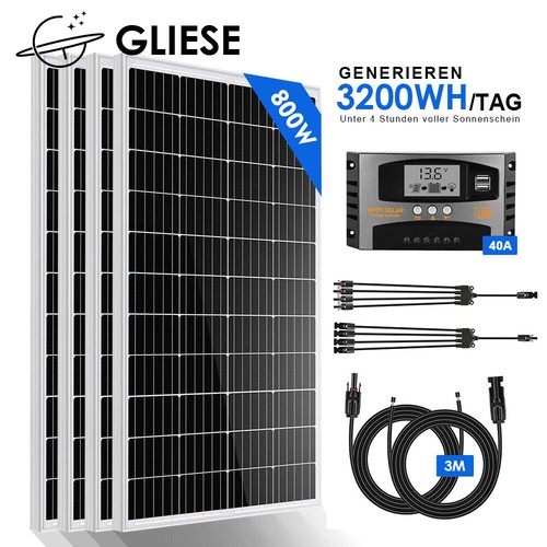 800w komplettpaket solarpanel - 800w,
