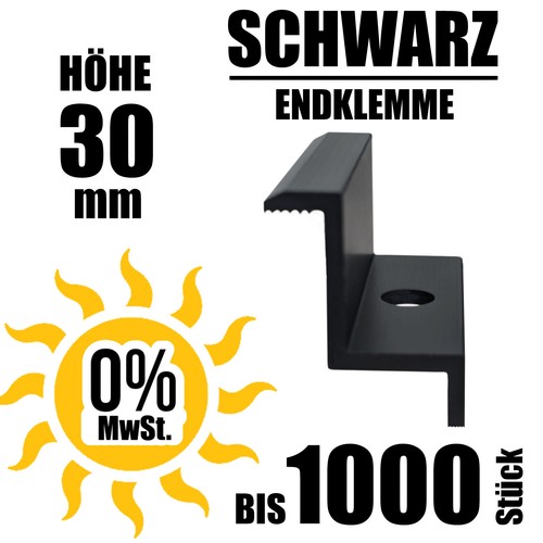 Schwarz endklemme höhe - schwarz, ★
