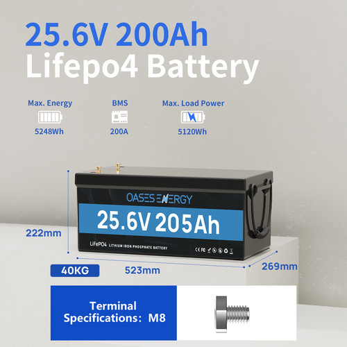 24v 205ah lifepo4 akku - 205ah,